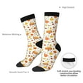 thumbnail image 4 of Susaid Autumn Print Men's Moisture Wicking Cushioned Crew Work Boot Socks Suitable for Size 36-45, 4 of 6