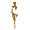 thumbnail image 1 of Estatua de pensador dorado, escultura decorativa abstracta, adorno para mejorar el enfoque, estante para escritorio de oficina, decoración para sala de estar y dormitorio., 1 of 8