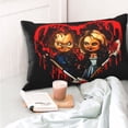 thumbnail image 4 of Lsque Chucky Pattern Bedding Waterproof Pillow Protector Zippered Queen – Bed Bug Proof Pillow Encasement-, 4 of 6