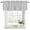 Black, variant on 2 Pack Valances for Window, Sage Green Spring Leaves Short Curtains for Kitchen Bedroom Living Room, Pastoral Botanical Striped Flowers Rod Pocket Small Window Treatment Valance Drapes 42 x 18 Inch
