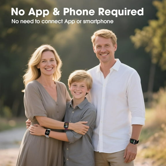 Watch No App Required, Long Battery Tracker with HD Screen for Walking, Pedometer, Calories