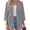 Gray, variant on Summer Blouses for Women V Neck Button Down Shirts Casual 3/4 Sleeve Solid Color Cardigan Top Loose Comfy Tunic, Red L