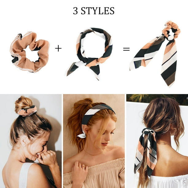 9pcs Women's Green Elastic Hair Ties For High Ponytail And Buns, Suitable  For Daily Use