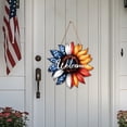 thumbnail image 3 of Upgraded Patriotic Welcome To Independence Day With Letter Signs Holiday Decorations Porch Hanging Ornaments For Front Door S, 3 of 8