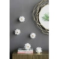 thumbnail image 2 of A&B Home Selenite Stone Flower Taper Candleholder 5.5" x 5.5" x 4.5", 2 of 6