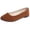 Brown, variant on Women’s Flat Loafers Suede Pointed Toe Slip on Ballet Business Casual Walking Shoes Non Slip Comfortable Dress Shoes Light Green Size 7.5