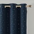 thumbnail image 2 of Deconovo Blue Blackout Curtains Thermal Insulated Star Print Grommet Curtains Room Darkening Window Panels for Kids Room Navy Blue 42 x 84 Inches 2 Panels, 2 of 4