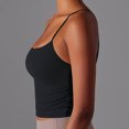 thumbnail image 4 of Chbgutlmr Camisole Tops for Women Cropped Workout Tank Tops Solid Color Slim Sleeveless Activewear Tops, 4 of 6