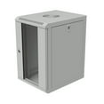 thumbnail image 2 of NavePoint 15.75 in Wall Mount Network Cabinet, 9U, Glass, Reversible, Gray, 2 of 6