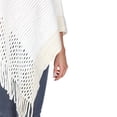 thumbnail image 4 of White Mark Poncho en Tricot à Franges pour Femme, Taille Unique, 4 of 5
