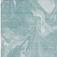 thumbnail image 4 of HomeRoots 587488 3 x 5 ft. Abstract Washable Indoor & Outdoor Rectangle Area Rug, Teal Blue & Aqua, 4 of 5