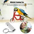 thumbnail image 4 of 2-Pack Durable Stainless Steel Dog/Parrot Whistle - Random Color, Training Aid with Sound Frequency Reflex-SaoZ, 4 of 5