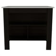 thumbnail image 5 of Cterwk 35" H Kitchen Island Table with 3 Open Storage Shelves, Black, 5 of 5