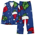 thumbnail image 5 of Xihbxyly Christmas Pajamas for Women, Women's Christmas Printed Pajama Set for Daily Home Wear Two-Piece Pajama Set with Pocket, 5 of 6