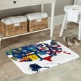 thumbnail image 7 of Yiaed The Map Of United States Print Flannel Doormat Mat Outdoor Indoor Door Mats,Welcome Matt Outdoor Front Door Mat Doormat Outdoor Mat Outdoor Mat,16"x24", 7 of 7