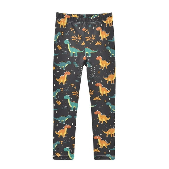 joogoo Girls' Leggings Cartoon Dinosaur-d2 Yoga Pants 6T