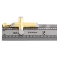 thumbnail image 5 of 10K Yellow Gold Genuine Diamond Tube Cross Pendant 1.65" Dome Pave Charm 1/5 CT., 5 of 6