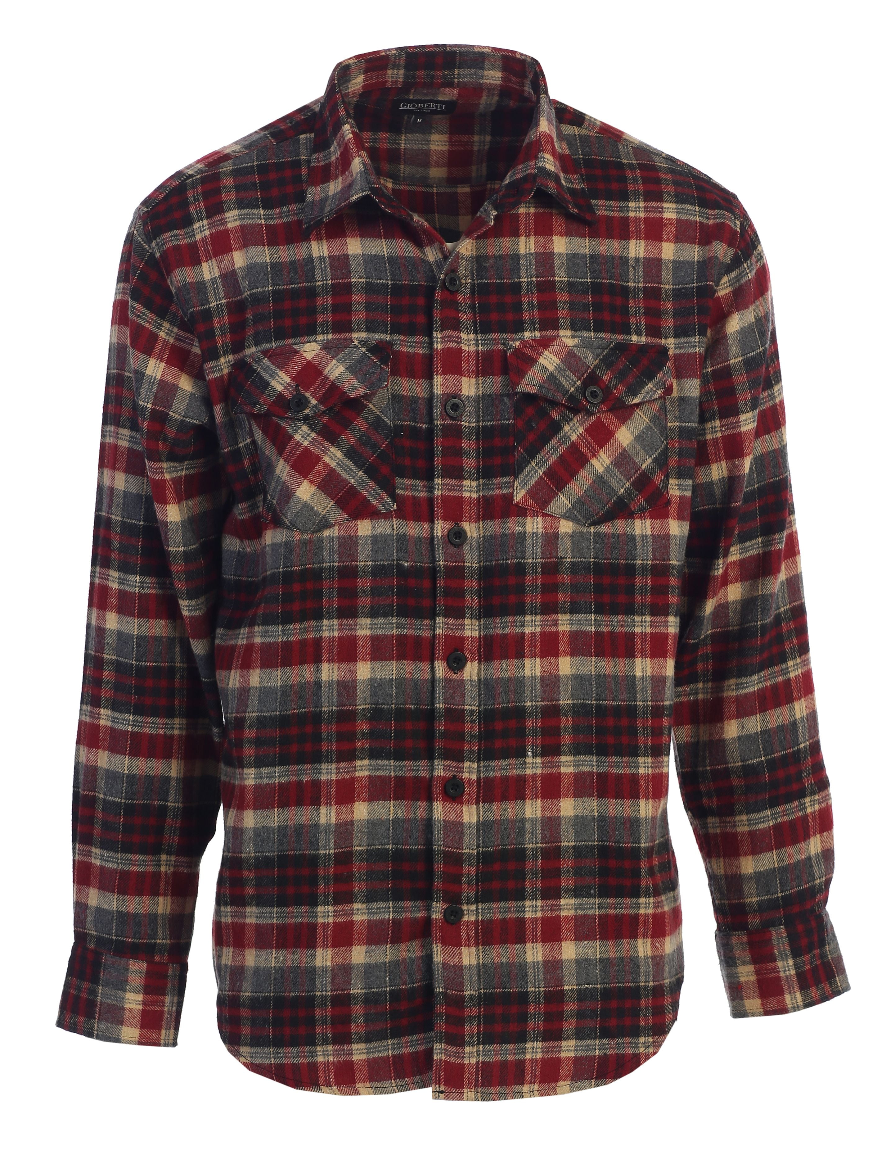 Gioberti Men's Flannel Shirt - Walmart.com