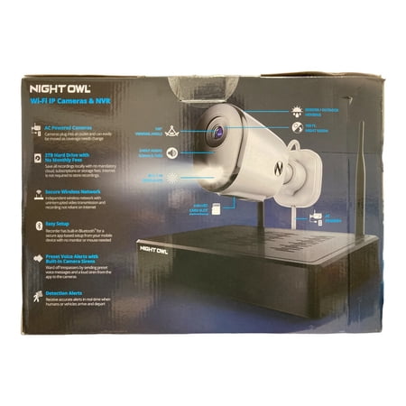 NIGHT OWL CL-BT8WN2-F88L 10 CHANNEL WI-FI NVR WITH 2TB HD, 8 CAMERA 4K HD