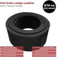 thumbnail image 2 of ELW 9-10 oz. 3.6-4mm Black Straps, Belts, Strips 5"X60" 12.7x152cm - Belt Grade Latigo Leather for Cowhide Heavy DIY Craft - Pet Collars, Blanks, Accessory, Jewelry, Key Chains, 2 of 9