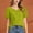 Green, variant on jjayotai Plus Size Womens Summer Tops Asymmetrical Button Short Sleeve Shirts Loose Fitted Tie Waist Tops Trendy Casual Vacation Blouse