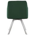 thumbnail image 6 of Arika Velvet Upholstered Swivel Dining Arm Chair Green, 6 of 8
