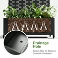 thumbnail image 6 of MAYEERTY 72"x35" Outdoor Arched Planter Box with Trellises, Metal Raise Garden Beds for Vine Climbing Plants, Black, 6 of 9