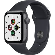 Apple Watch SE (GPS) 40mm Space Grey Aluminum Case with Midnight Sport Band (2021) - Refurbished