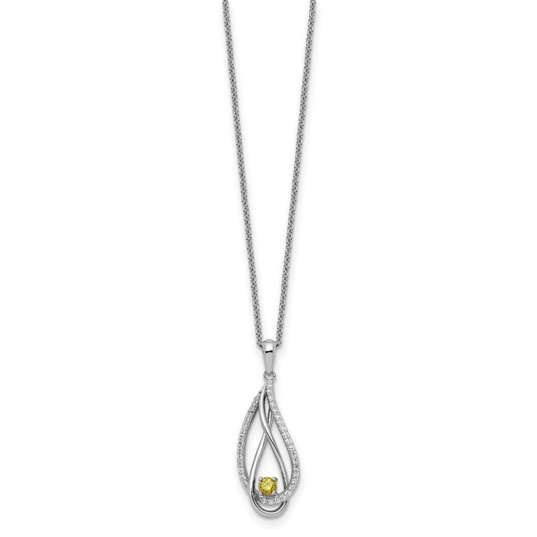 Sterling Silver Always in my Heart Birthstone 18 Sterling Silver Always in my Heart Birthstone 18
