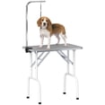 thumbnail image 1 of PawHut Foldable Pet Grooming Table for Dogs Cats Non-slip Surface, Grey, 1 of 10