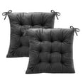 thumbnail image 6 of Lomyolo Chair Cushions for Kitchen Chairs 2 Pack Seat Cushion Chair Pads for Dining Patio Home Office Soft Comfort Velvet Square Dark Gray, 6 of 6