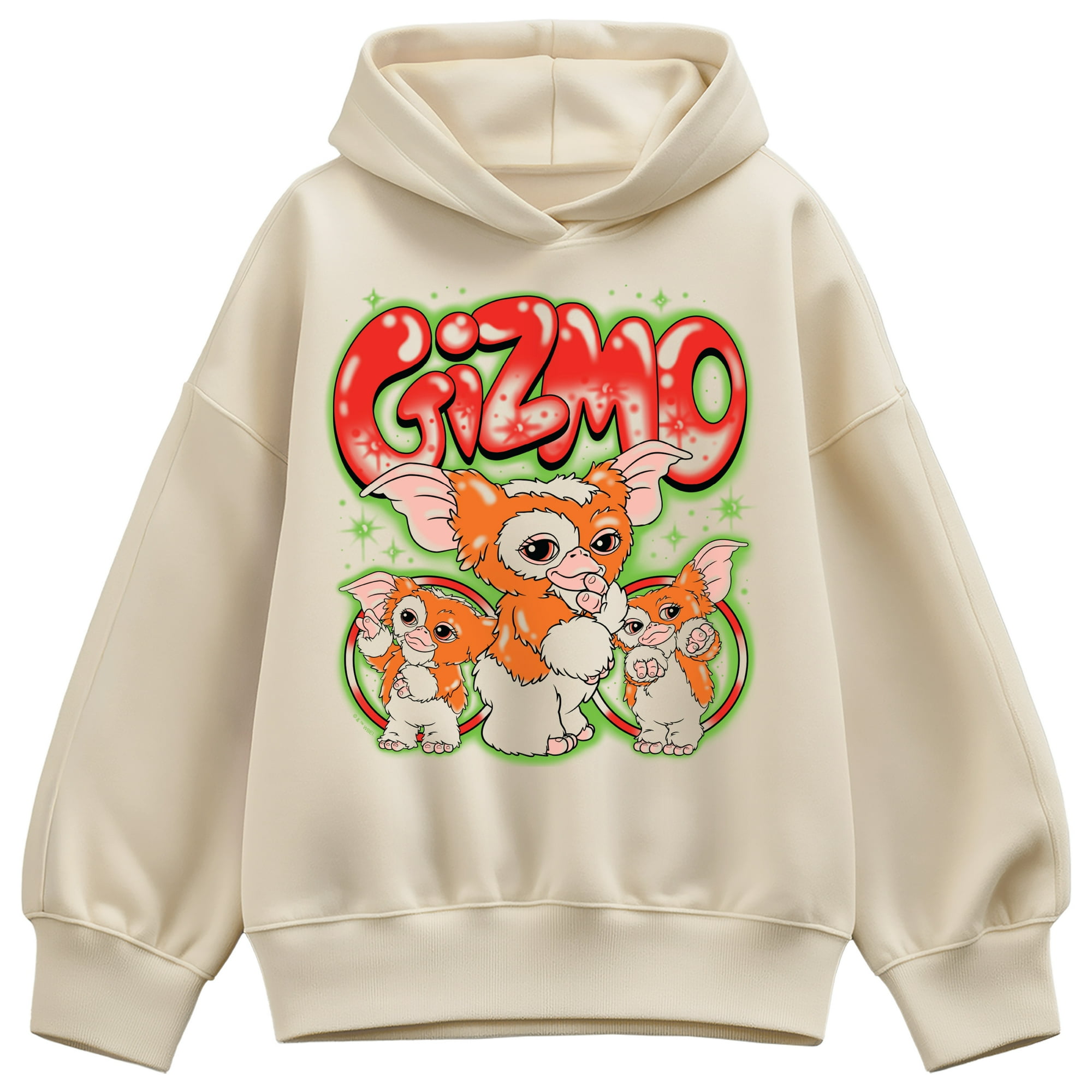 Gremlins - Gizmo Graffiti - Women's Oversized Fleece Hoodie Sweatshirt