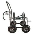thumbnail image 6 of Garden Hose Reel Cart - 4 Wheels Portable Garden Hose Reel Cart with Storage Basket Rust Resistant Heavy Duty Water Hose Holder, 6 of 10
