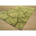 thumbnail image 3 of EORC KA106GN 4 x 6 ft. Tie-Dye Green Handmade Wool Green Dip Dyed Rug, 3 of 4