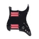 thumbnail image 2 of Pastilla de de guitarra eléctrica Humbucker, repuesto de guitarra resistente HH cargado con cableado, práctico precableado para St Negro y rosa, 2 of 8