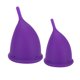 thumbnail image 5 of Copa menstrual de silicona reutilizable para mujer, herramienta de cuidado corporal para el cuidado de la higiene femenina (1 x Copa menstrual morada (S) + 1 x Copa menstrual morada (L) + Bolsa d, 5 of 10