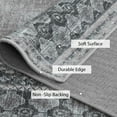 thumbnail image 4 of NICETOWN Runner Rug 2'x6' Hallway Rug, Modern Tribal Machine Washable Area Rug Non-Slip Stain Resistant Entryway Carpet Soft Foldable Non-Shedding Floor Mat for Kitchen Laundry Room, Charcoal Gray, 4 of 10