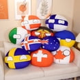 thumbnail image 2 of Almohada de peluche de bola de Polandball de 30-40cm, Countryball, Japón, Estados Unidos, Ucrania, Suiza, Alemania, Italia, juguete Kawaii, regalos para niños, 2 of 4