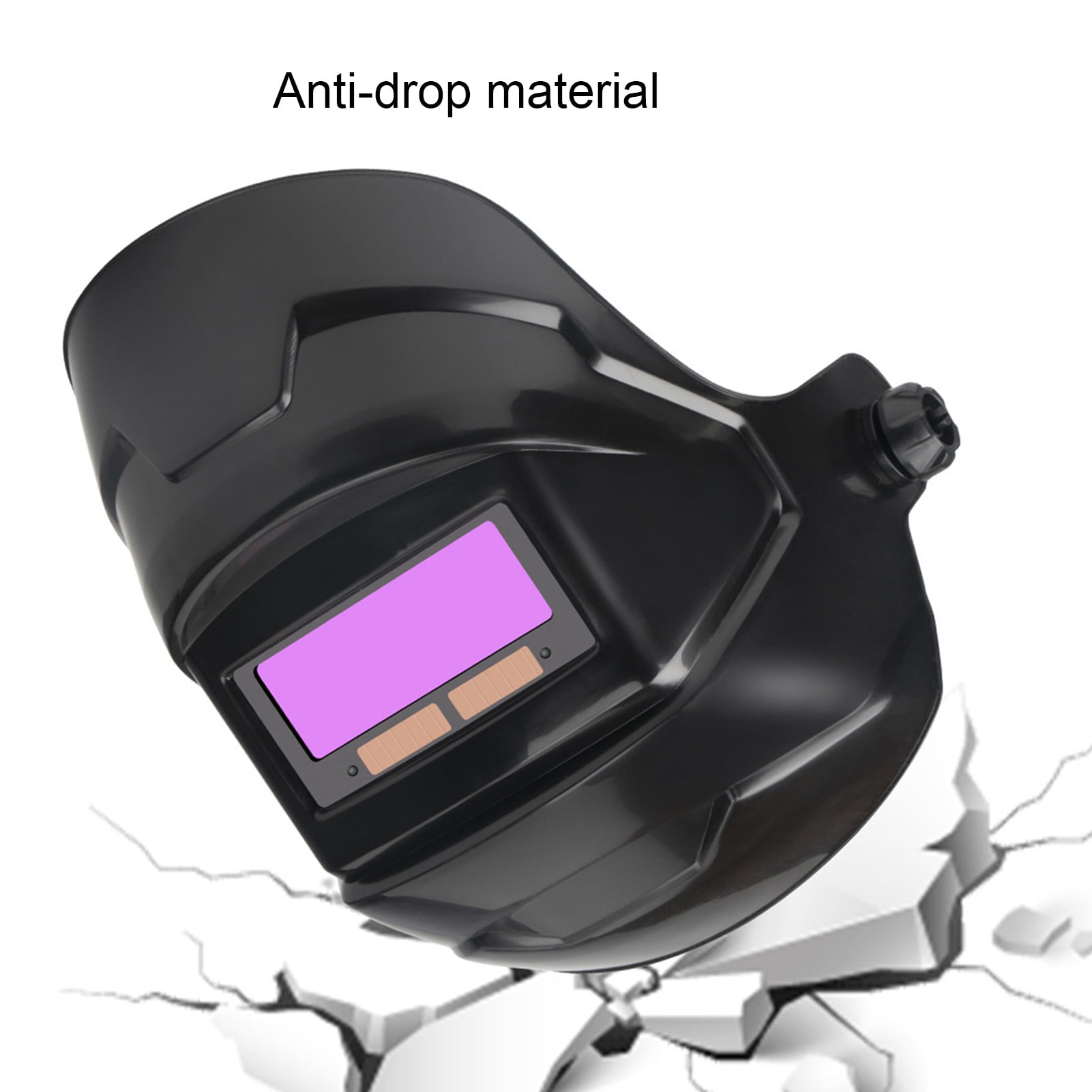 WETS Solar Powered Welding Helmet Auto Darkening, Large Viewing LCD Clear Welding Shield Grinding Hood Safety Gear