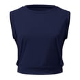 thumbnail image 1 of Camiseta deportiva con corte entallado para mujer, bonita camiseta sin mangas para yoga, para correr, gimnasio y hacer ejercicio, 1 of 6
