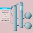 thumbnail image 3 of TIELUTT With Counter ( With/Without Rope) Skipping Relativelk for Yoga Strap for Stretching and Yoga Blanket Pregnancy Yoga Bolster Yoga Stuff Set Yoga Wheel Back Wheel Wheel for Stretching Yoga Rolle, 3 of 8