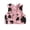 Pink, variant on Toddler Baby Boy Girl Cow Print Vest Jacket Vintage Western Cowboy Outfit Cowgirl Vest PU Leather Cowprint Vest Open Front Jacket Sleeveless Waistcoat