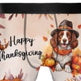 thumbnail image 4 of Happy Thanksgiving Brittany Spaniel Welcome Thankful Fall Autumn Pumpkin All Over Print Boxer Briefs Underwear for Men Dad Brittany Dog Lover Gifts Idea - 02021, 4 of 6