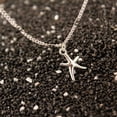 thumbnail image 3 of Tobillera de cadena ajustable Qarigey Universal duradera estrella de mar geométrica plata, 3 of 6