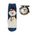 thumbnail image 2 of HuangHuanChen Christmas Fuzzy Socks For Women Warm Slipper Socks Winter Cozy Thick Cute Crew Sleep Comfy Fleece Christmas Socks Xmas Holiday Socks Multicolor, 2 of 5