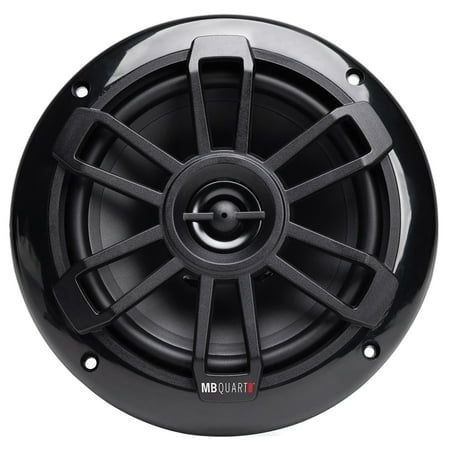 MB Quart - Nautic 6.5" 2-Way Marine Speaker with Composite Polypropylene Cones (Pair) - Black