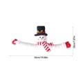 thumbnail image 3 of Fiudx Liquidación de ofertas flash Botón de cortina de Navidad Decoración de Papá Noel Muñeco de nieve Cierre de velcro Decoración de cortina Suministros de decoración navideña, 3 of 6