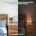 thumbnail image 5 of Colorful Tree Bedside Table Lamp LED Warm Lights with USB Charging Port Retro Cylinder Desk Lamps for Bedroom Living Room Office Coffee Bar Decoration, 5 of 7