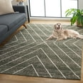 thumbnail image 3 of SAFAVIEH Adirondack Evonne Geometric Area Rug, Dark Green/Ivory, 6' x 9', 3 of 8