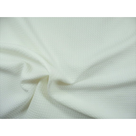 Bullet Textured Liverpool Fabric 4 way Stretch Ivory U36 (Swatch Sample(4 in X 4 in))